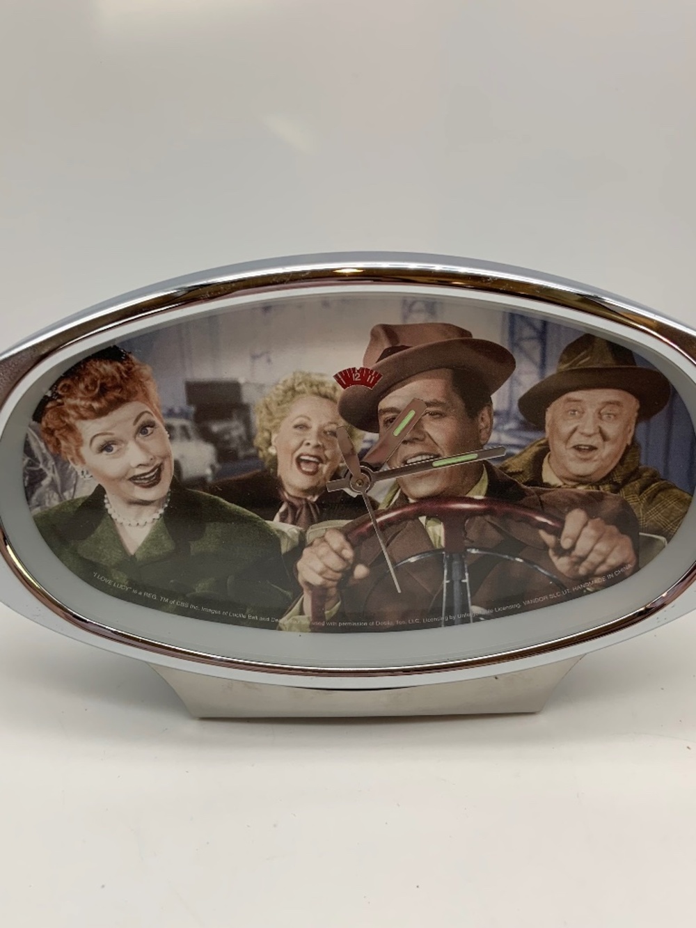 VTG I Love Lucy California Here We Come Wind Up Alarm Clock w/ Box Light Wear